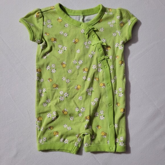 Gymboree Lemon Bumblebee used 0-3 month pajama shortie. Mixed Bin Z26 - Picture 1 of 2